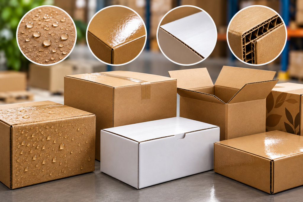 los tratamientos en una caja de carton